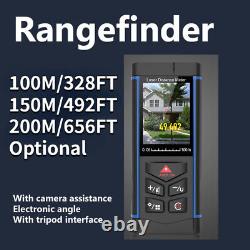 100M-200M Digital Rangefinder Measuring Laser Tape Distance Meter Range Finder