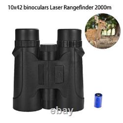 10X42 Laser Binoculars with Rangefinder Distance 2000m Range Finder Telescopes