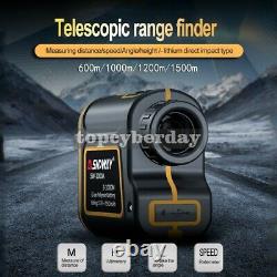 3-600m Golf Laser Range Finder Distance/Height/Angle/Speed Meter Rechargeable