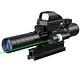 3-9x32 Riflescope Rangefinder Dual Illuminated & Holographic Sight & Green Laser