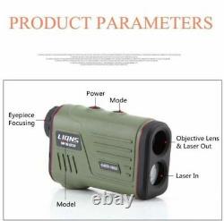 6X22 1000M Laser Rangefinders Speed Angle and Height Measuring Distance Meter