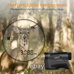 6x22 1000m Hunt Laser Range Finder Hunting Monocular Built-it 800mah Bro
