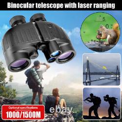 8x40 Laser Hunting Rangefinder IR Rifle 1500M Range Finder Binoculars +Battery