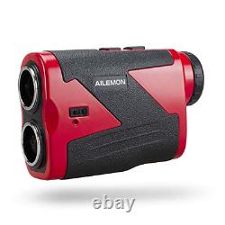 AILEMON 6X Golf Range Finder, 1200 Yard Laser RangeFinder with Slope Red