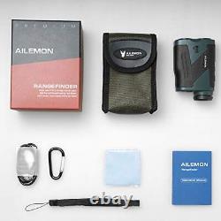 AILEMON Laser Rechargeable Hunting Rangefinder 1200 Yard 6X Magnification USB
