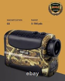 AOFAR HX-700N Laser Range Finder Hunting Bow Archery 700 yards 6x Optics Shot