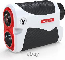 Anyork Golf Rangefinder 6X Laser Range Finder 1500 Yard with Red/white/black