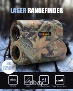 BIJIA Hunting Rangefinder-6X 650/1200Yards Multifunction Laser Camo