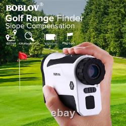 BOBLOV 650 Yard 6X Golf Range Finder Scope With Slope USB Charging Speed Meter