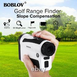 BOBLOV 650 Yard 6X Golf Range Finder Scope With Slope USB Charging Speed Meter