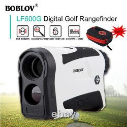 BOBLOV 6X 650YD Golf Rangefinder Laser Range Finder Flag Lock Vibration Free Bag