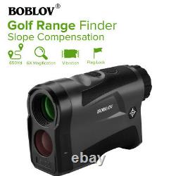 BOBLOV 6X Golf Hunting Range Finder + Slope Compensation 650Yard Rangefinder