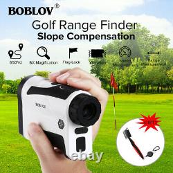 BOBLOV LF600AG 6x Golf Laser Range Finder with Slop Compensation + Golf Brush