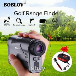 BOBLOV LF600G 6X Golf Laser Range Finder Support Vibration + Golf Brush + Case