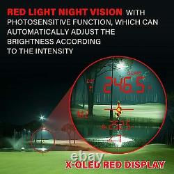 BOZILY Golf Range Finder 1500 Yards Laser Rangefinder Hunting with Red/Black OLE