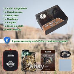 BOZILY Hunting Laser Range Finder Golf 1500 Yards, Wild Coma Archery Water with