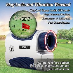 Bozily Golf Hunting Rangefinder 1500 Yards, 6X Magnification Laser Range Finder