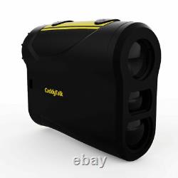 CaddyTalk Mini Laser Golf Rangefinder Golf Distance Meter Black