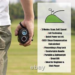 Gogogo Sport Laser Golf/Hunting Rangefinder, 6X Magnification Clear View 650/900