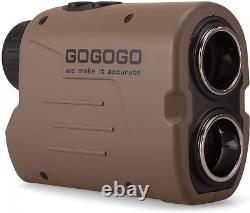 Gogogo Sport Vpro 1200 Yards Laser Golf Hunting Rangefinder 6X Desert