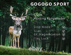 Gogogo Sport Vpro 6X Hunting Laser Rangefinder Bow Range Finder Camo Distance