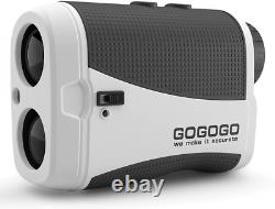 Gogogo Sport Vpro Golf Range Finder 1200 Yards with Red Display, White