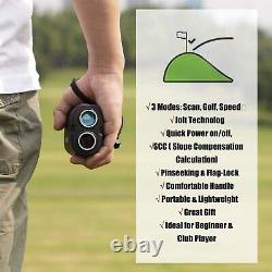 Gogogo Sport Vpro Laser Golf/Hunting Rangefinder, 6X Magnification Clear View