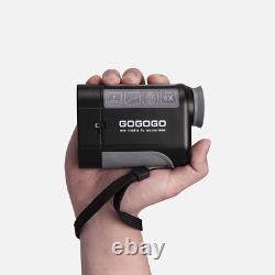 Gogogo Sport Vpro Laser Rangefinder, Golf & Hunting Black with slope switch
