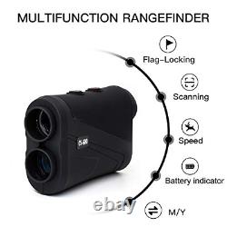 Golf Rangefinder, 650 Yards Laser rangefinder, High-Precision Flag Small, Black