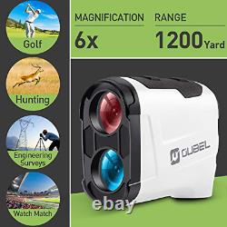 Golf Rangefinder, OUBEL 1200/800 Yards Laser Rangefinder 800 Yard, white