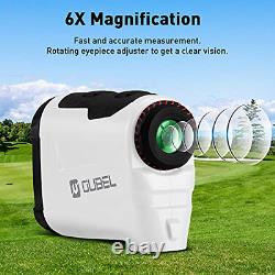 Golf Rangefinder, OUBEL 1200 Yards Laser Rangefinder 1200 Yard, white