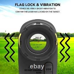 Golf Rangefinder with Slope Laser ±0.55Yard Accuracy Rechargeable Golf Distanc