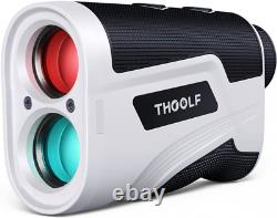 Golf Rangefinder with Slope, THGOLF 1100 Yards Rechargeable Laser White