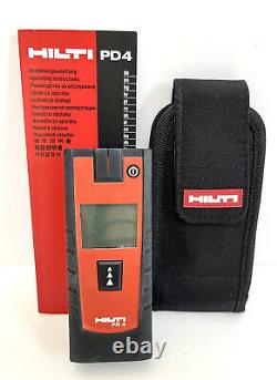 HILTI PD-4 Laser Distance Measure Electronic Range Finder with Case & Manual PD4