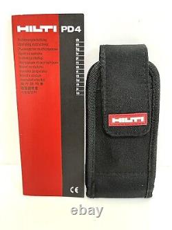 HILTI PD-4 Laser Distance Measure Electronic Range Finder with Case & Manual PD4