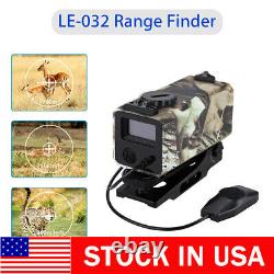 Hunting Range Finder Riflescope Laser Sight Meter Speed Fog Measurer With Mount 3D