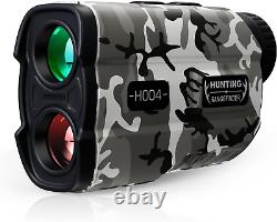 Hunting Rangefinder with Rechargeable Battery, 1200Y Camo Laser Range Finder 6X