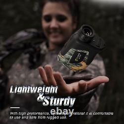 Hunting Rangefinder with Rechargeable Battery, 700/1000Y Camo Laser Range Finder