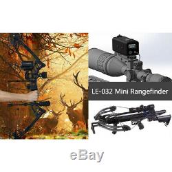 LE032 Mini Laser Range Finder Riflescope Sight Rifle Rangefinder Hunting 700M