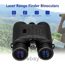 Laser 10x42 1500M Distance Rangefinder Binoculars Support Flag Lock For Hunting