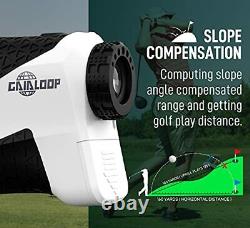Laser Golf Rangefinder with Slope Golf Range Finder Flagpole Lock Yardage Dev