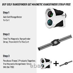 Laser Golf Rangefinder with Slope Golf Range Finder Flagpole Lock Yardage Dev
