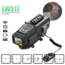 Laser Rangefinder Digital WIFI Night Vision Video Camera Scope Sights With Battery