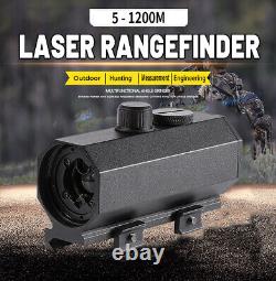 Laser Rangefinder Riflescope Long Range 1200M Real time Ranging Distance Meter