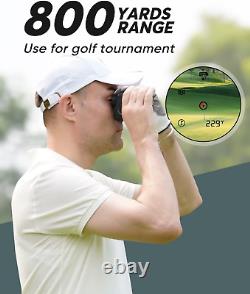 Laser Rangefinder with 800 Yards for Golf & Hunting Range Finder, Flag-Lock with
