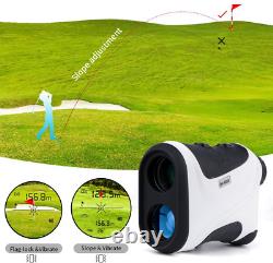 MOESAPU Golf Slope Rangefinder 650 Yards 7X Laser Range Finder with White