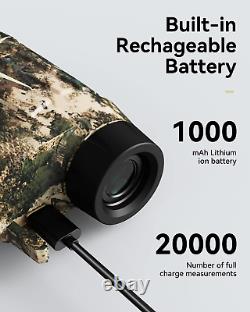Mileseey Rechargeable Range Finder Hunting 800Yd, ±0.5M Accuracy, Laser Rangefi