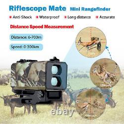 Mini Laser Range Finder Riflescope Sight Rifle Scope Hunting Mate 300km/h New