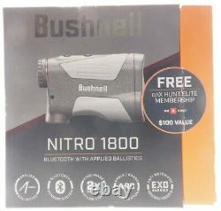 NEW Bushnell Nitro 1800 Laser Rangefinder, 6x24mm, Gun Metal Gray, LN1800IGG