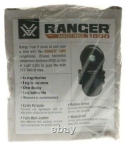 NEW Vortex Ranger 1800 Laser Rangefinder RRF-181 Battery Included